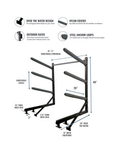Soporte de Almacenamiento para Paddleboard StoreYourBoard, 4 Tablas, 181 kg 2
