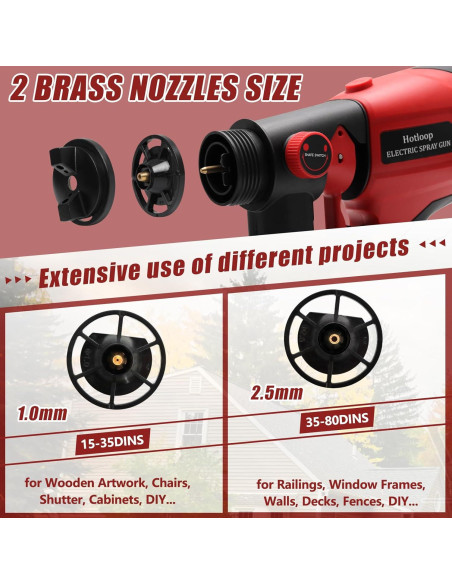 Pulverizador de pintura inalámbrico Hotloop TL177 800ml 18V