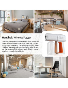 Nebulizador desinfectante portátil Svkipibe K5 380ml naranja 2