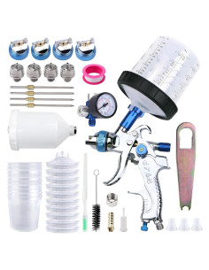 Pistola de Pulverización HVLP Zeinlenx 600CC 4 Boquillas