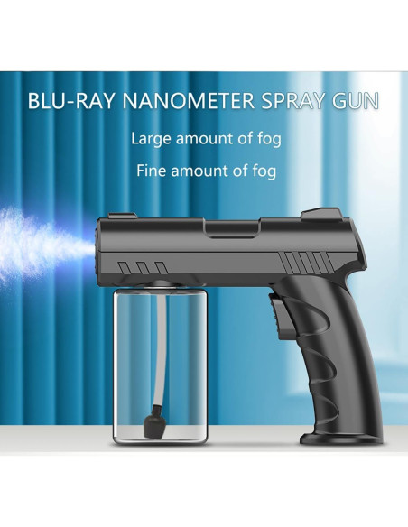 Pistola de Spray Nano BEBESIRI K7 Recargable 280ml Negra