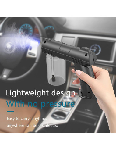 Pistola de Spray Nano BEBESIRI K7 Recargable 280ml Negra