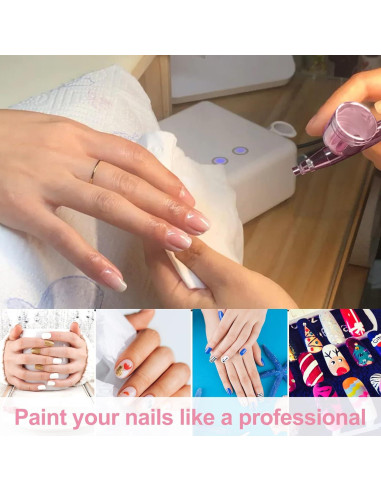 Aerógrafo Inalámbrico Rhinowisdom ZYY-02 Rosa - Portátil y Automático