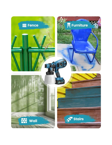 Pulverizador de pintura inalámbrico Bonoutil XR-HT-02 900ml 21V