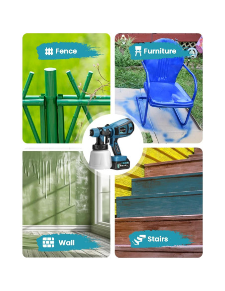 Pulverizador de pintura inalámbrico Bonoutil XR-HT-02 900ml 21V