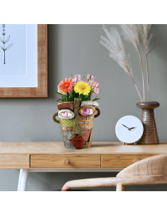 Maceta de Flores Abstracta TOZLU 17.78cm Resina Colorida 2