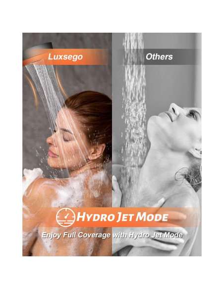 Cabezal de Ducha Filtrado Luxsego con Manguera y Soporte Cabezal de Ducha Filtrado Luxsego con Manguera y Soporte