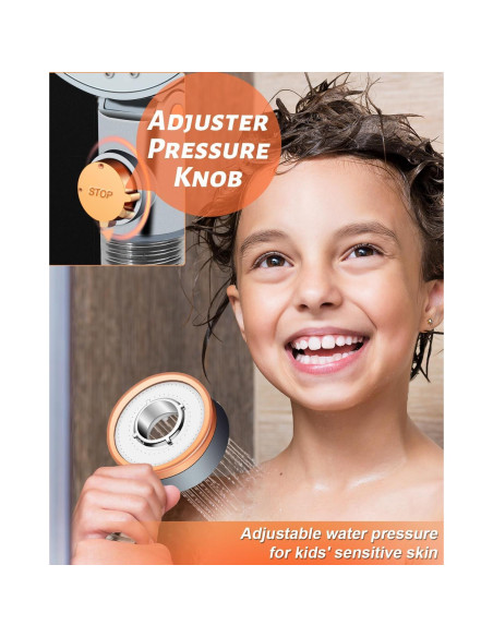 Cabezal de Ducha Filtrado Luxsego con Manguera y Soporte Cabezal de Ducha Filtrado Luxsego con Manguera y Soporte