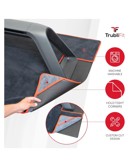 Toalla de Sudor TrubliFit para Peloton Row 263x95cm Reversible