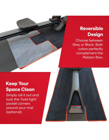 Toalla de Sudor TrubliFit para Peloton Row 263x95cm Reversible