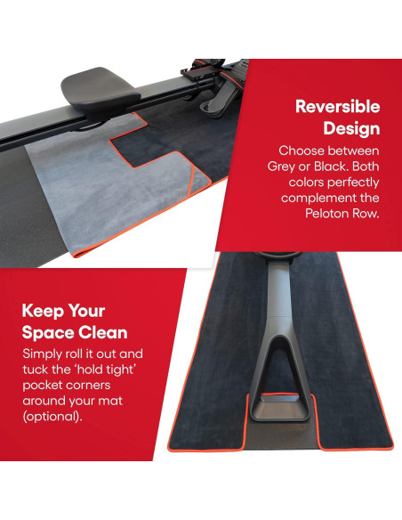 Toalla de Sudor TrubliFit para Peloton Row 263x95cm Reversible