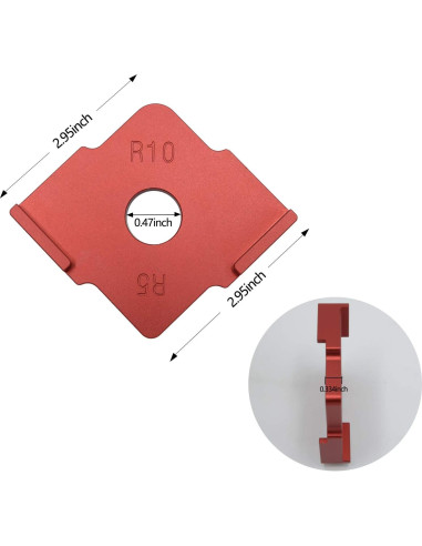 Conjunto de 3 Plantillas de Router de Esquina AIBER R5 R10 R15 R20 R25 R30