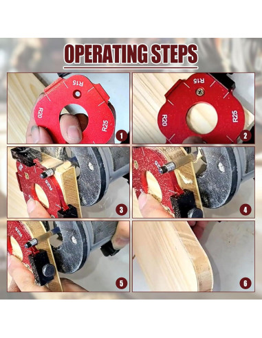 Plantilla de Esquina 2 Pcs Aluminio Belistair R10-R50