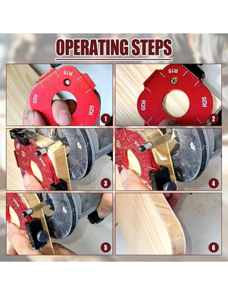Plantilla de Esquina 2 Pcs Aluminio Belistair R10-R50 Plantilla de Esquina 2 Pcs Aluminio Belistair R10-R50