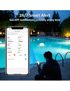 Monitor de Agua Inteligente Kactoily KY-YC7-1WIFI-03US pH, Cloro, TDS 2