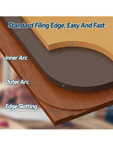 Plantilla de Radio de Esquina Redonda Circulads R100 para Carpintería
