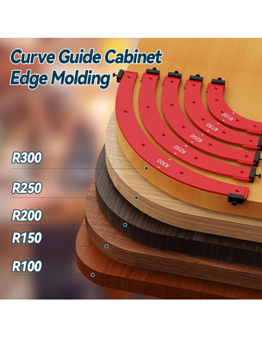 Plantilla de Radio de Esquina Redonda Circulads R100 para Carpintería
