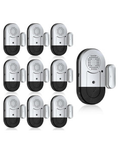 Alarmas de Puerta y Ventana Sanjie - 10 Paquetes, 125dB, Fácil Instalación