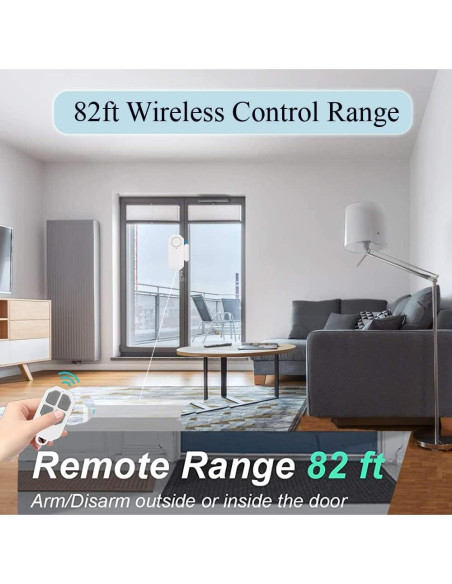 Alarma de Puerta Inalámbrica WiFi Evernary DWA-01 130dB Alarma de Puerta Inalámbrica WiFi Evernary DWA-01 130dB