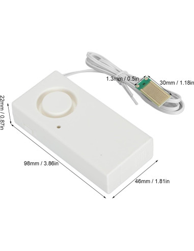 Alarma de Nivel de Agua Hyuduo 120dB para Fugas y Desbordes