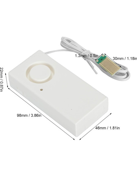 Alarma de Nivel de Agua Hyuduo 120dB para Fugas y Desbordes