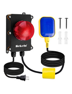 Alarma de Agua Alta Sekelo con Flotador 10 pies IP67 110dB