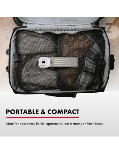 Alarma de Cuña de Puerta SABRE 120 dB Inalámbrica Blanca