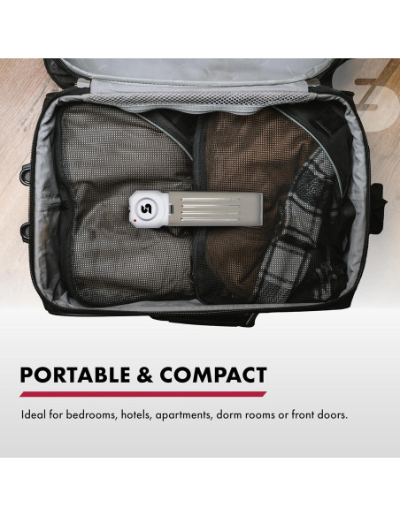 Alarma de Cuña de Puerta SABRE 120 dB Inalámbrica Blanca