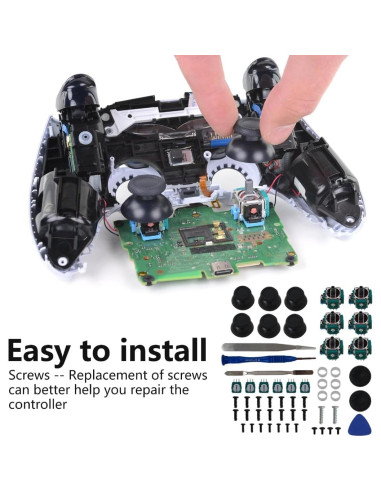 6 Joysticks Analógicos 3D Reemplazo PS5 Bedaily con Kit