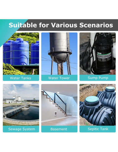 Alarma de Bomba de Sump Sienson 110dB con Flotador 10 pies