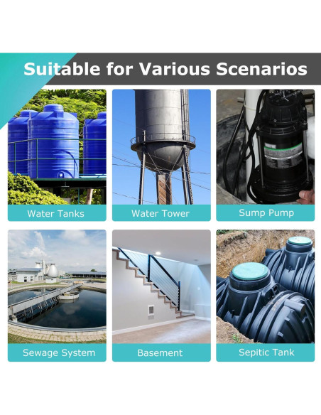 Alarma de Bomba de Sump Sienson 110dB con Flotador 10 pies