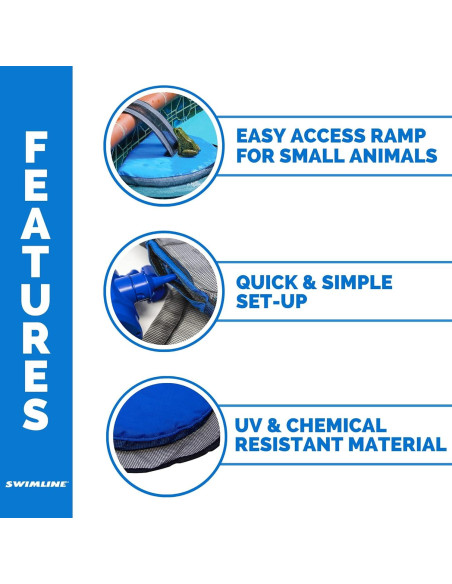 Rampa de Escape para Animales Swimline FrogLog 70200 - Azul