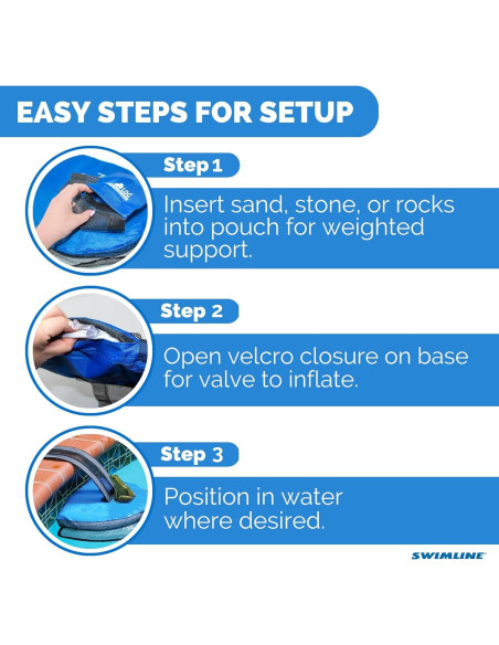 Rampa de Escape para Animales Swimline FrogLog 70200 - Azul