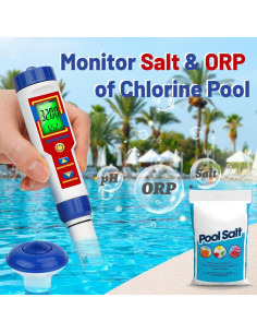 Probador de pH y Salinidad HOICATED 6 en 1 para Piscinas 2
