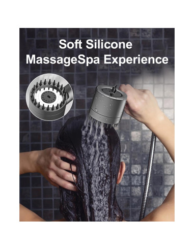 Cabezal de Ducha Alta Presión WPARHUS 4 Modos 1.5M Filtrado