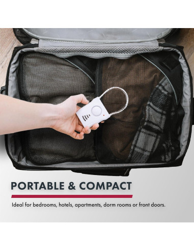 Alarma de Manija de Puerta SABRE 110dB Inalámbrica Seguridad