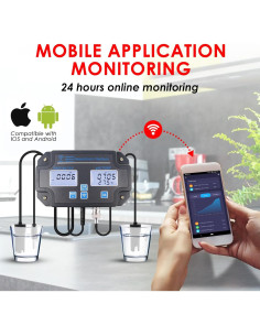 Probador de Calidad de Agua DANOPLUS KIB0341, Monitoreo Inalámbrico 2