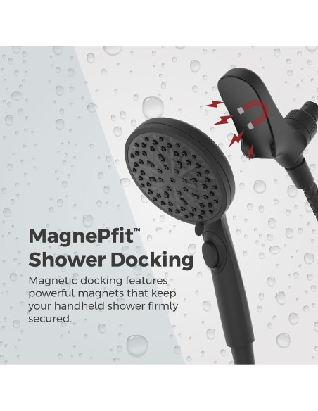 Cabezal de Ducha Portátil Pfister HydroFuse 6 Funciones 9.5 LPM Cabezal de Ducha Portátil Pfister HydroFuse 6 Funciones 9.5 LPM