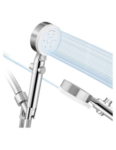 Cabezal de Ducha de Mano Cosuro 8 Modos Alta Presión 139.7 cm