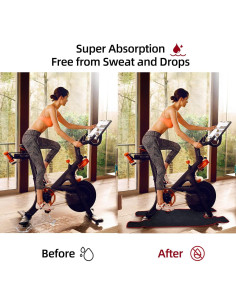 Toalla de Sudor Antideslizante DoceMora para Bicicleta Peloton 2