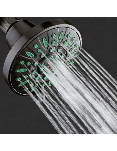 Cabezal de Ducha AquaDance 10.16 cm Alta Presión 6 Configuraciones 2