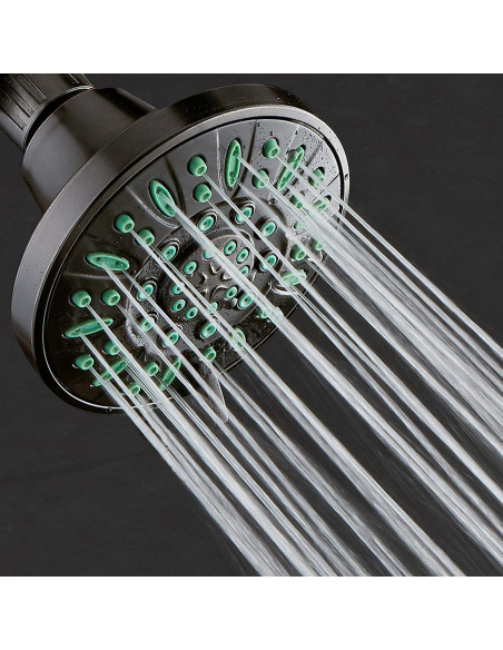 Cabezal de Ducha AquaDance 10.16 cm Alta Presión 6 Configuraciones