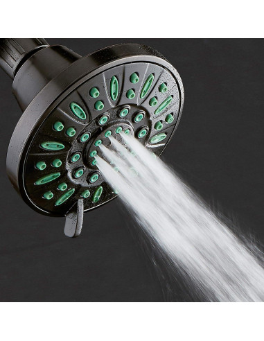 Cabezal de Ducha AquaDance 10.16 cm Alta Presión 6 Configuraciones