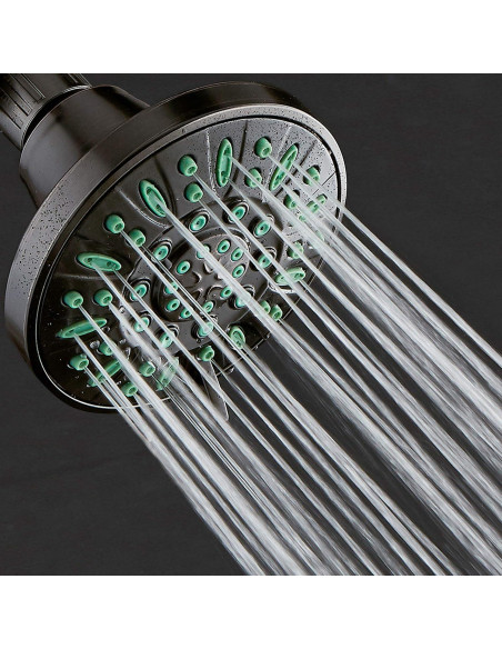 Cabezal de Ducha AquaDance 10.16 cm Alta Presión 6 Configuraciones