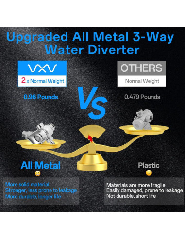 Cabezal de Ducha Filtrado VXV 10 Pulgadas Doble con Manguera