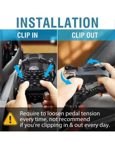 Pedales de Bicicleta Estacionaria MARQUE MCT-08 con Jaula para Dedos 2