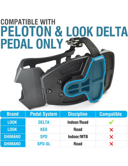 Pedales de Bicicleta Estacionaria MARQUE MCT-08 con Jaula para Dedos