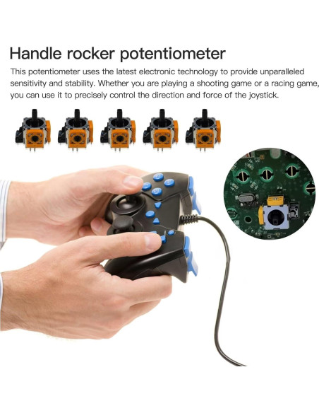 5 Módulos Joystick 3D Reemplazo para Controlador PS5 USonline911