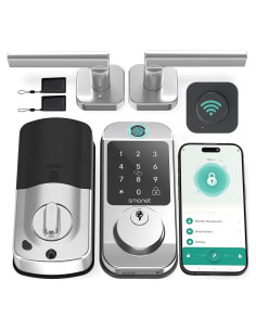 Cerradura Inteligente SMONET WiFi y Bluetooth con Huella Dactilar