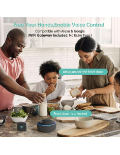 Cerradura Inteligente SMONET WiFi y Bluetooth con Huella Dactilar 2